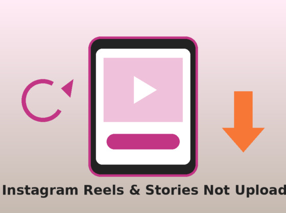 Illustration of a phone with a video and an upload arrow for fixing Instagram Reels and Stories not uploading